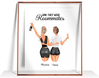 Roommate Gift Dorm Decor For College Girls Dorm Room Decor Roomies Gifts Dorm Room Posters Roomie Gift Roommate Graduation Gift Roomie print
