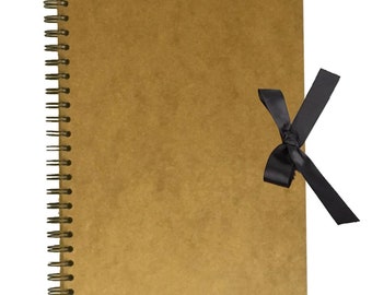 A4 Brown Kraft Ribbon Tie Scrapbook Spiral Bound Photo Album Memories 40 Sheet A4 Brown Kraft Ribbon Tie Scrapbook Spiral Bound Photo Album Memories 40 Sheet
