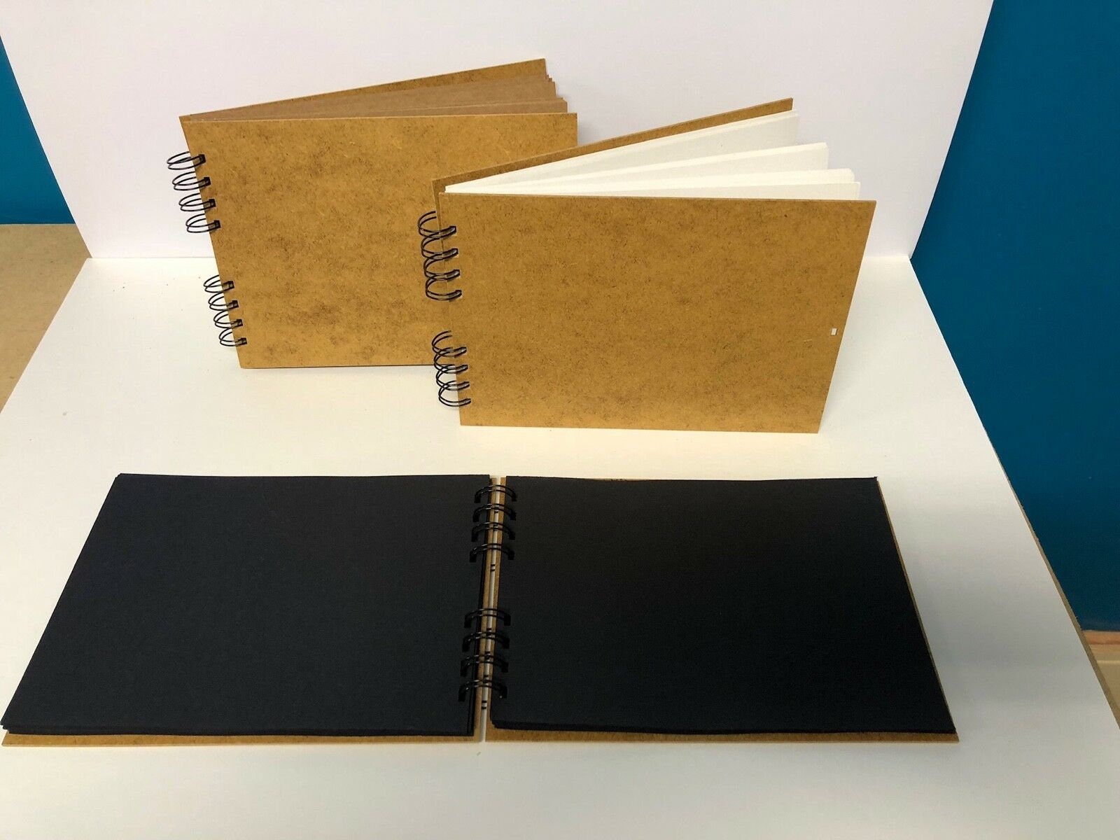 Ribbon Sketch Book Pad Scrapbook Hardback Wirobound White Etsy UK