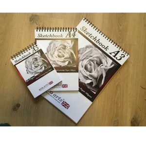 Sketch Book Artist Drawing Pad Spiral White Cartridge Paper A4 A5 Art Home  Craft