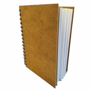 Hard Back Spiral SketchBook A5 A4 A3 LANDSCAPE PORTRAIT recycled cartridge paper pad 170gsm