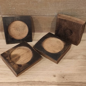 Barrel dove coaster voor wijnglazen