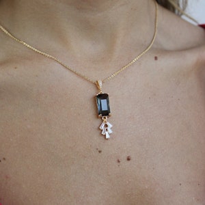 Gargantilla Art Déco de cristal color carbón, collar de novia o dama de honor de los años 20