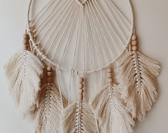 Icelandic Style Handmade Macrame Dreamcatcher/leaf Dream Repellent-showercatcher-Bohomian Decoration dream catcher
