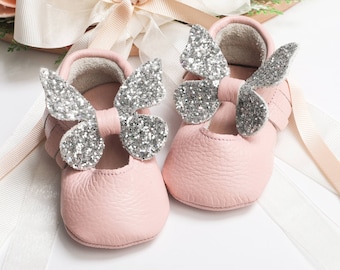 Custom Baby Slippers, Leather Toddler Shoes, Baby Baptism Shoes, New Mom Gift, Baby Shower Gift, Birth Gift, Cute Baby Gift