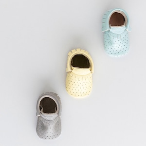Handmade Baby Booties, Newborn Baby Gift, Unisex Baby Booties, Soft Sole Baby Shoes image 5