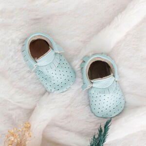 Handmade Baby Booties, Newborn Baby Gift, Unisex Baby Booties, Soft Sole Baby Shoes image 6