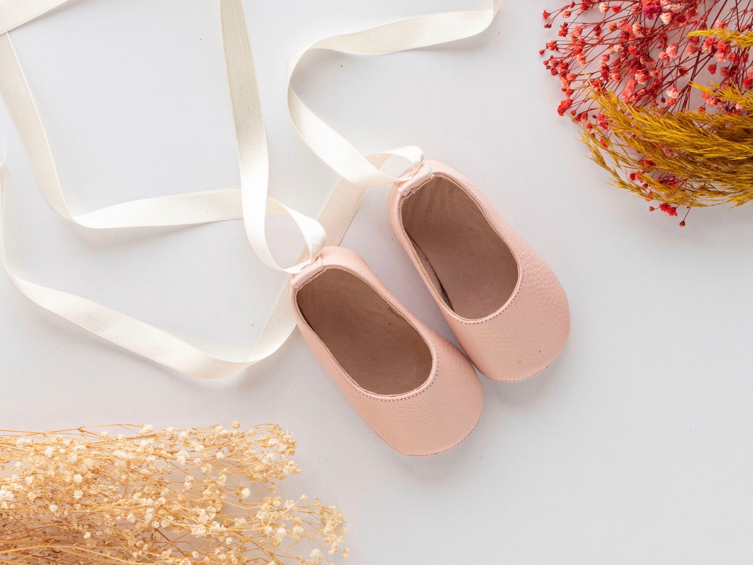 Shiny Pink Baby Ballerina Baby Ballerina Shoes Baby Baby Etsy UK