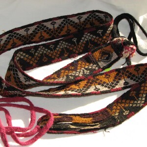 Vintage Handwoven Peruvian Wool Belt – Boho Hippie Sash - Etsy