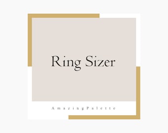 Ring Size Chart Ring Sizer Travel Size Adjustable Ring Sizer Ring Size ...
