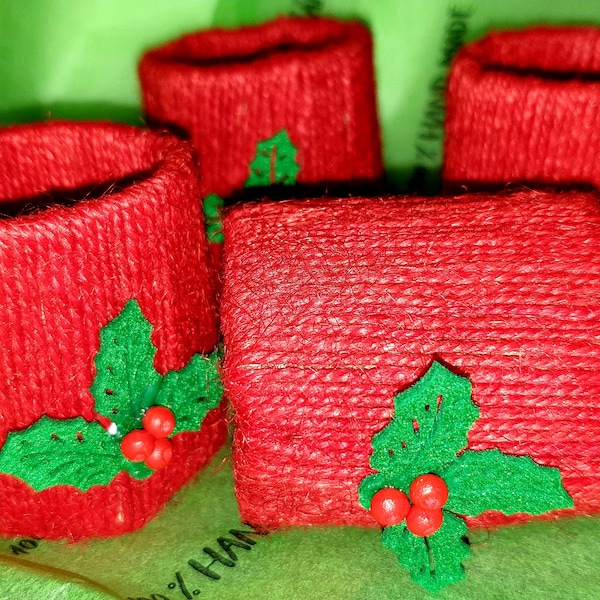 Burlap Napkin Rings Etsy