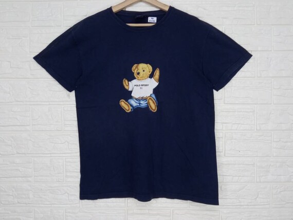 Vintage Polo Sport Polo Bear T-shirt Large size