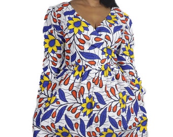 African wax dress Ankara dress African wax print African fashion African outfit for women Ankara designs African clothing for women