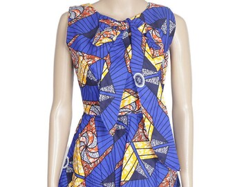 Ankara dress, women African ankara midi Dress, dress with bold print, Ankara print ,African dress summer dress, African clothing party dress