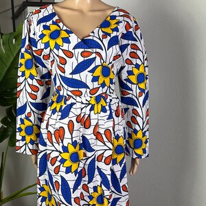 African wax dress Ankara dress African wax print African fashion African outfit for women Ankara designs African clothing for women image 7