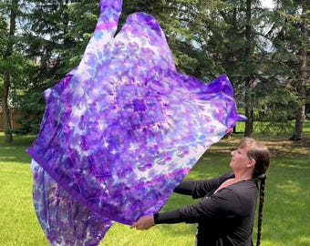 Petite Ice-Dyed Silk Worship Flags, "Jewels" Set