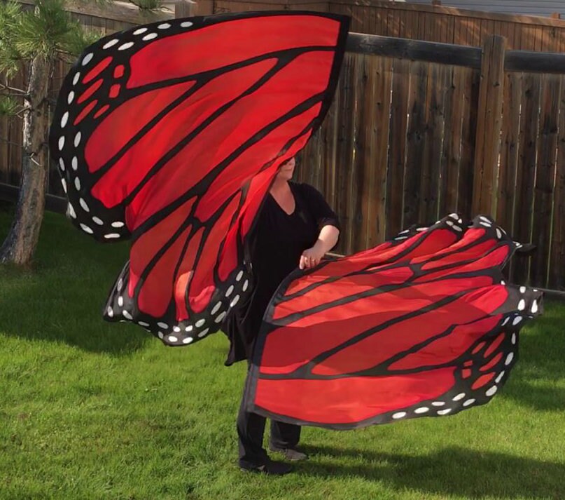 New Life© monarch butterfly worship flags hand-painted orange | Etsy