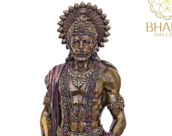 Big Large Hanuman Statue, Standing Hanuman Idol, Bajrangbali Murti, Hindu Monkey God Anjaneya Figure of Devotion, Strength, Celibacy, Bhakti