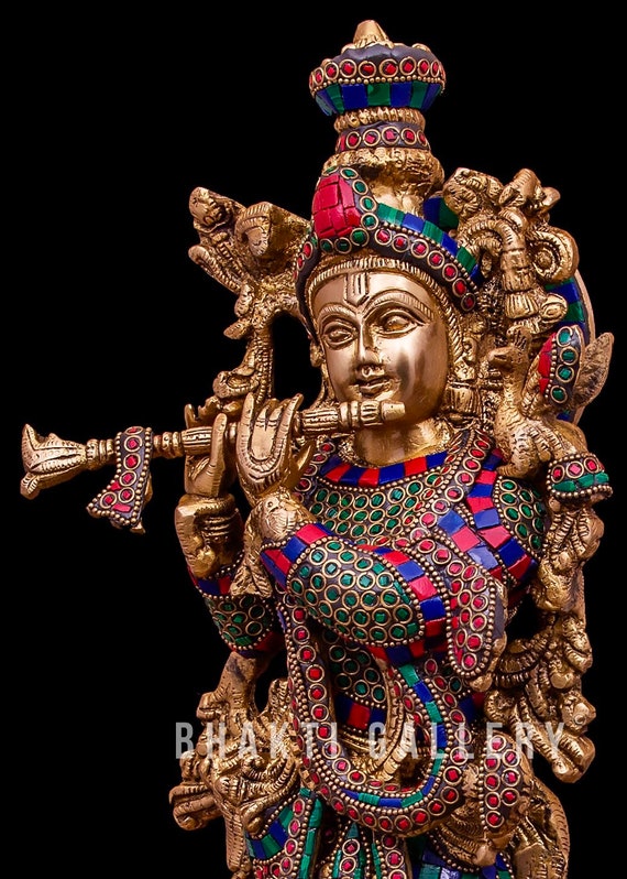 Buy Brass Krishna Statue 18 Inch Big Standing Lord Krishna Online in India - Etsy Buy Brass Krishna Statue 18 Inch Big Standing Lord Krishna Online in India - Etsy