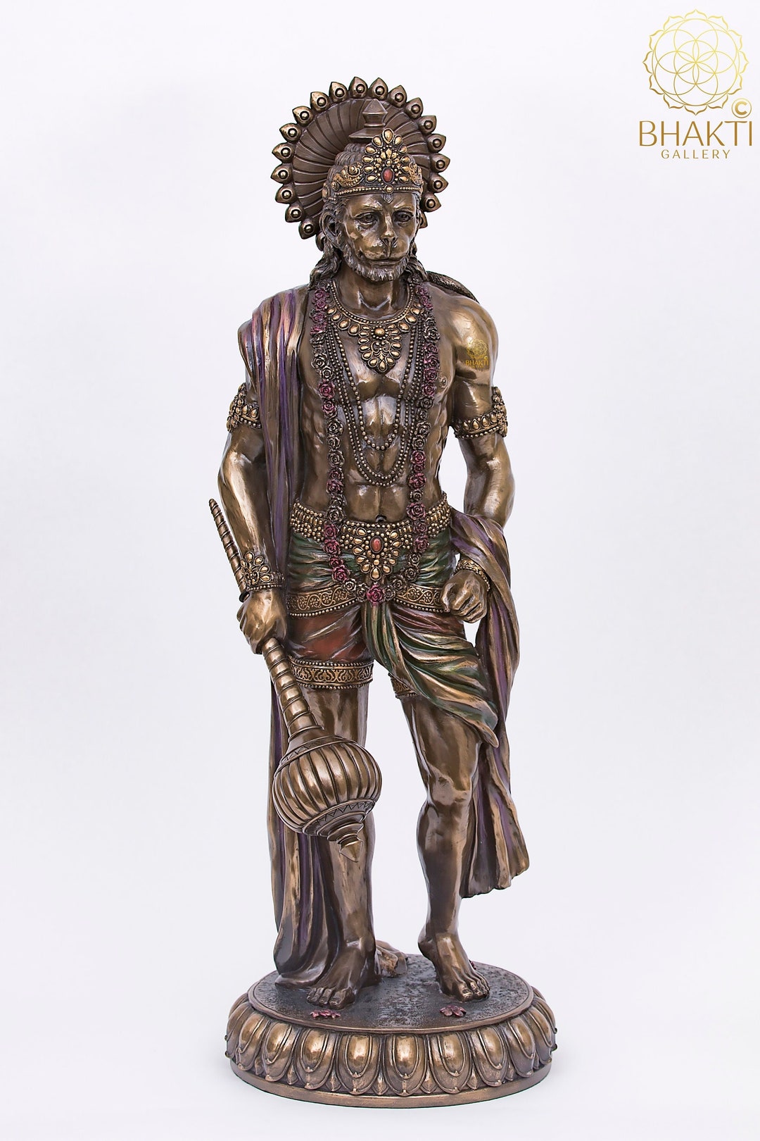 Hanuman Statue Large 24 Inch Big Hanuman Idol Standing Etsy