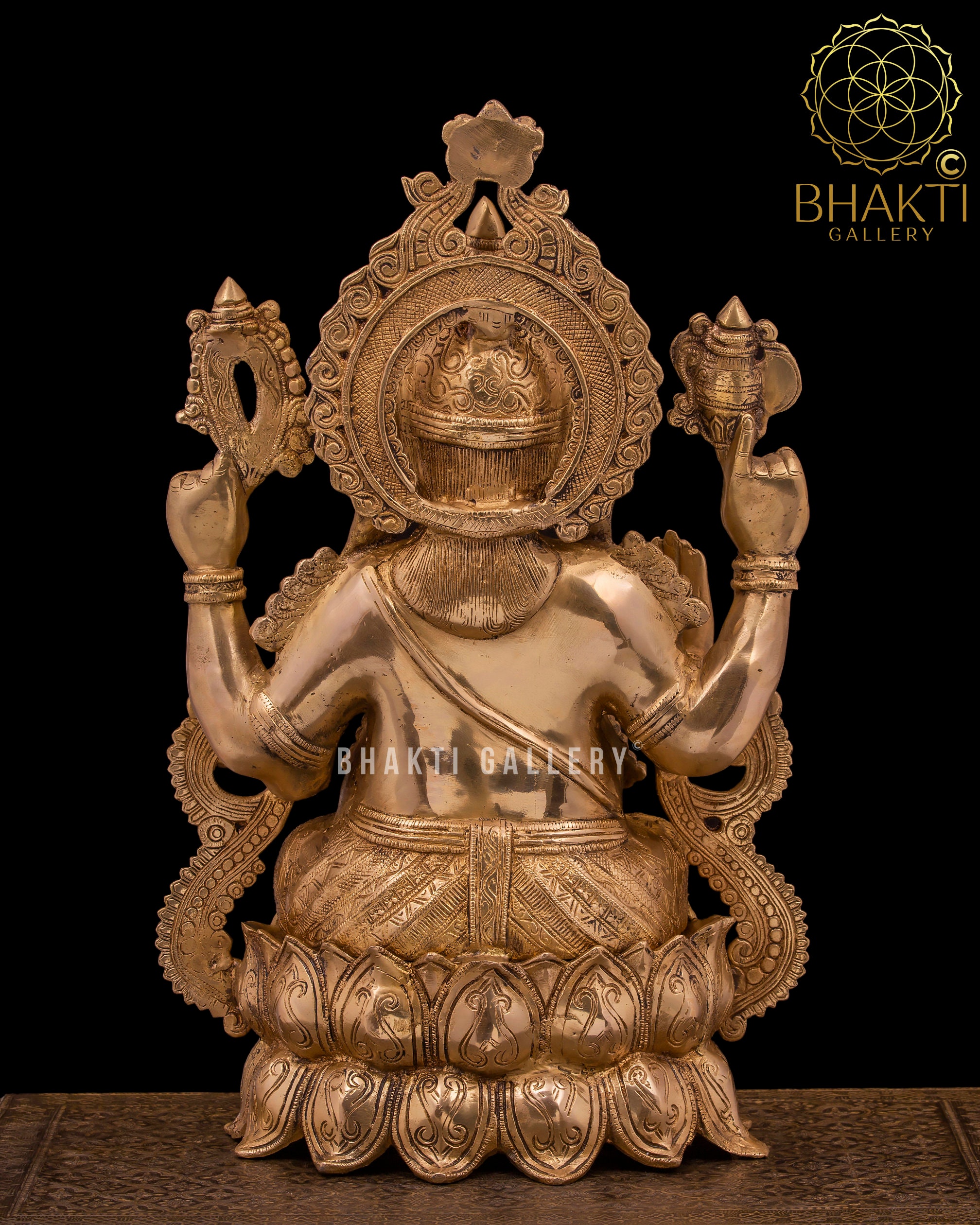 真鍮製 ガネーシャ像 約21㎝ 真鍮製 ガネーシャ像 約21㎝