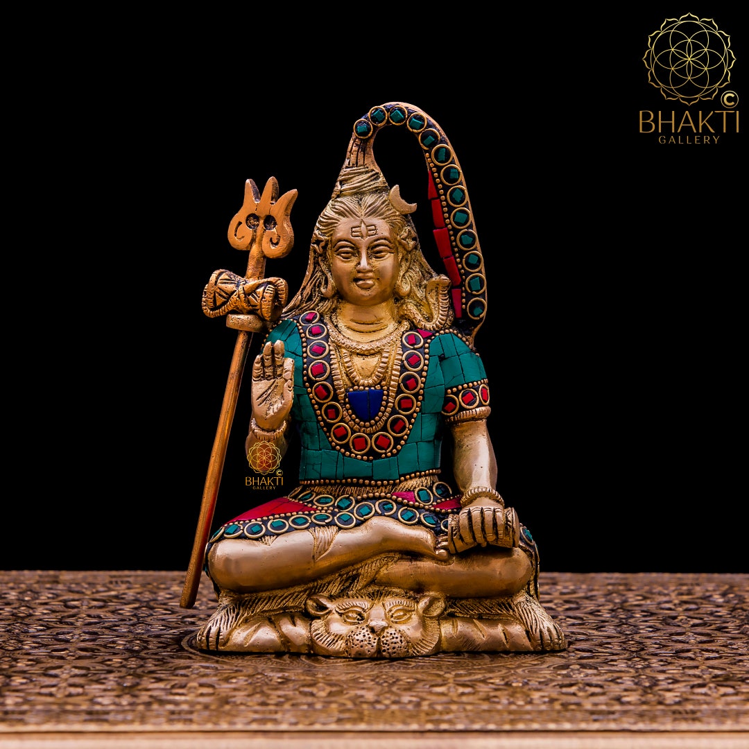 Shiva Statue in Brass, 7