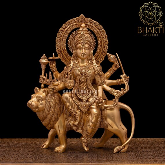 Brass Durga Statue Brass Durga Statue