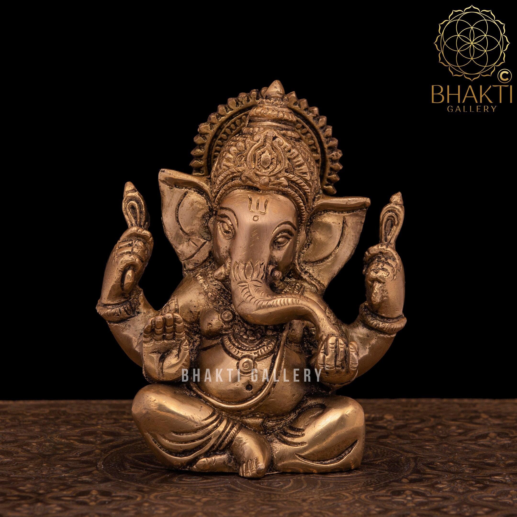 Small Ganesha Statue in Brass 6inch Brass Ganesh Figure - Etsy UK Small Ganesha Statue in Brass 6inch Brass Ganesh Figure - Etsy UK