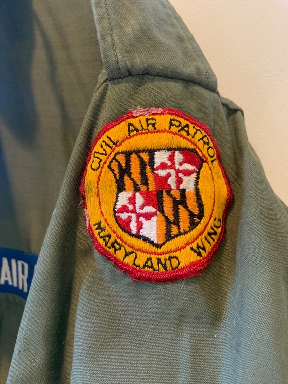 US Army OG Vietnam Era Field Coat - Civil Air Pat… - image 4