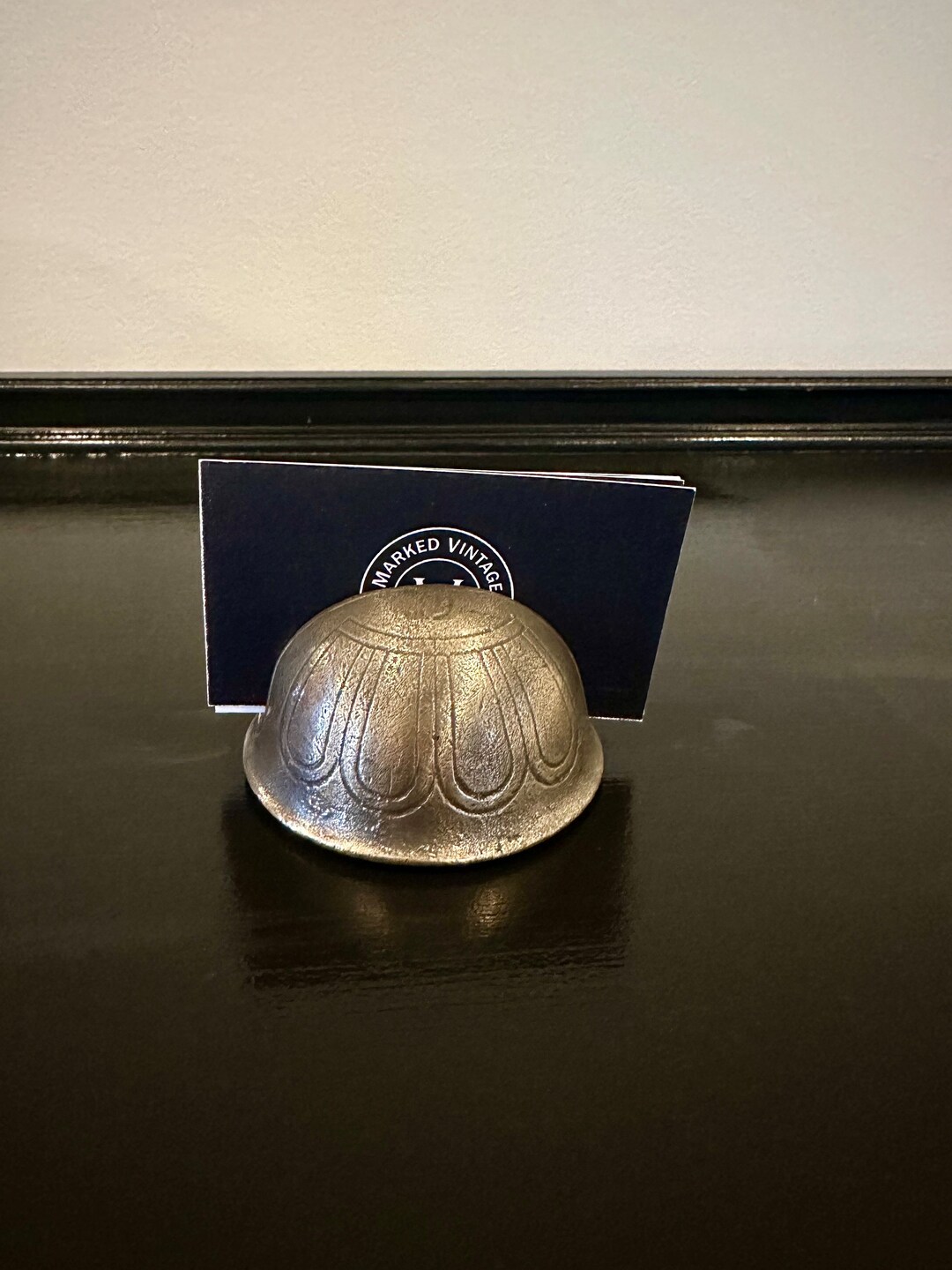 Antique Business Card Holder Petal Sleigh Bell Size 3 Etsy