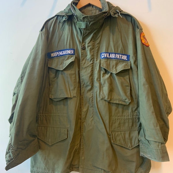 US Army OG Vietnam Era Field Coat - Civil Air Patrol