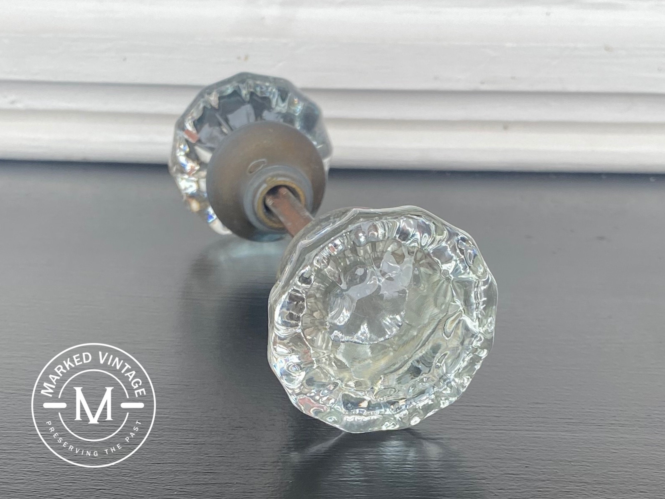 Antique Glass Door Knob Etsy