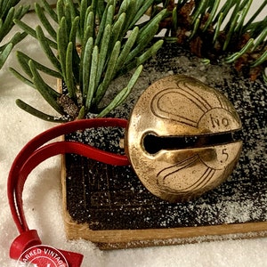 Antique Petal Sleigh Bell Ornament Polar Express