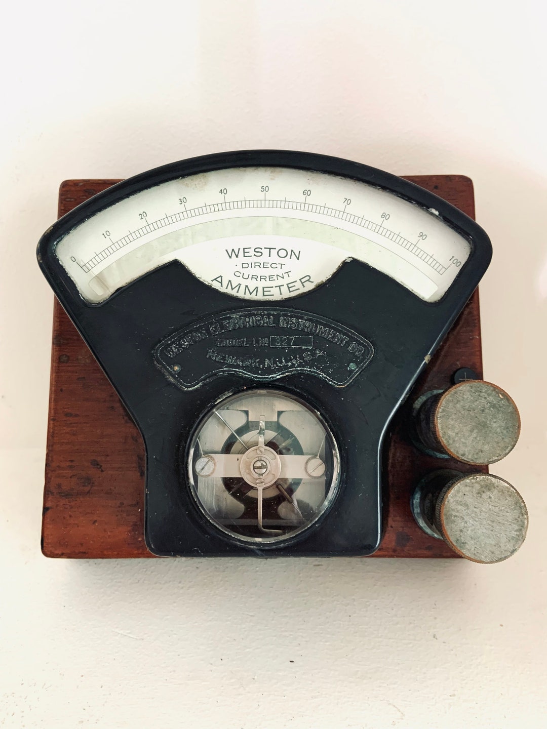 Antique Weston Direct Current Ammeter Etsy