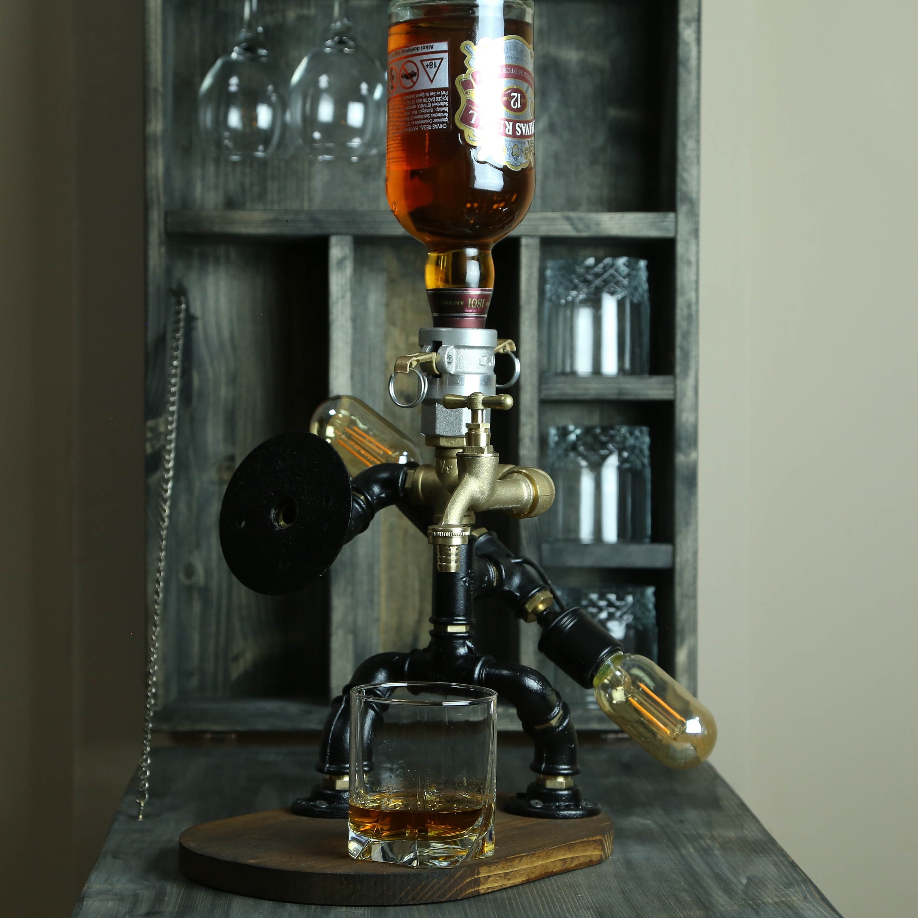 Liquor Alcohol Whisky Wine Dispenser Warrior Dispenser Pipe Etsy