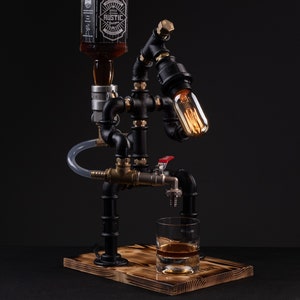 Whiskey dispenser, Steampunk Alcohol Dispenser, Gift for Him, Gift For Husband, Father's Day Gift, Anniversary Gift for Men, Christmas Gift