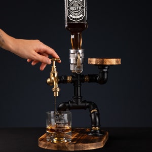 Steampunk Whiskey dispenser as gift for him , Alcohol dispenser ,Gifts For Husband , Fathers Day, Anniversary Gift for Men , Christmas Gift