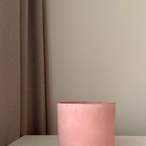 Rosa Blumentopf aus Beton Pinker Beton Über pflanzer rosa | Etsy