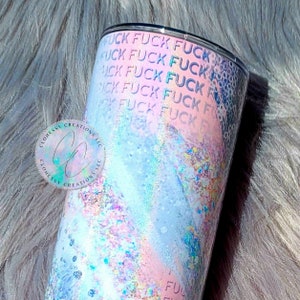 Profanity Tumbler | F Bomb Tumbler | Swear Word | Cuss Word | Curse Word | Inappropriate Cup | Adult Humor | Sassy Classy Trashy |