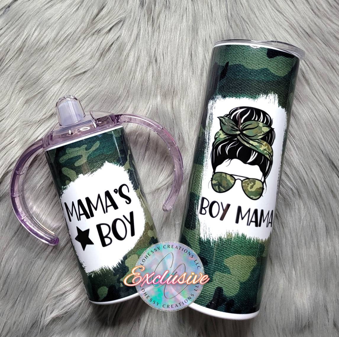 Boy mom camouflage mug – TLE Crafts