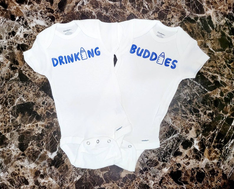Twin Gift Boy Girl Twin Outfits Baby Girls Baby Boys Twin Drinking Buddies Bodysuit Birth New Baby Present Baby Shower Gift Bodysuits Clothing Bgc Sedahotels Com