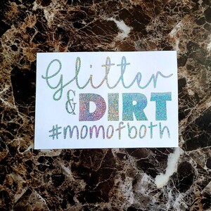 Glitter and Dirt Mom of Both Decal | Boy and Girl Mom | Mom of Boy and Girl | Girl and Boy Mom | Mom of Girl and Boy | Twin Mom |