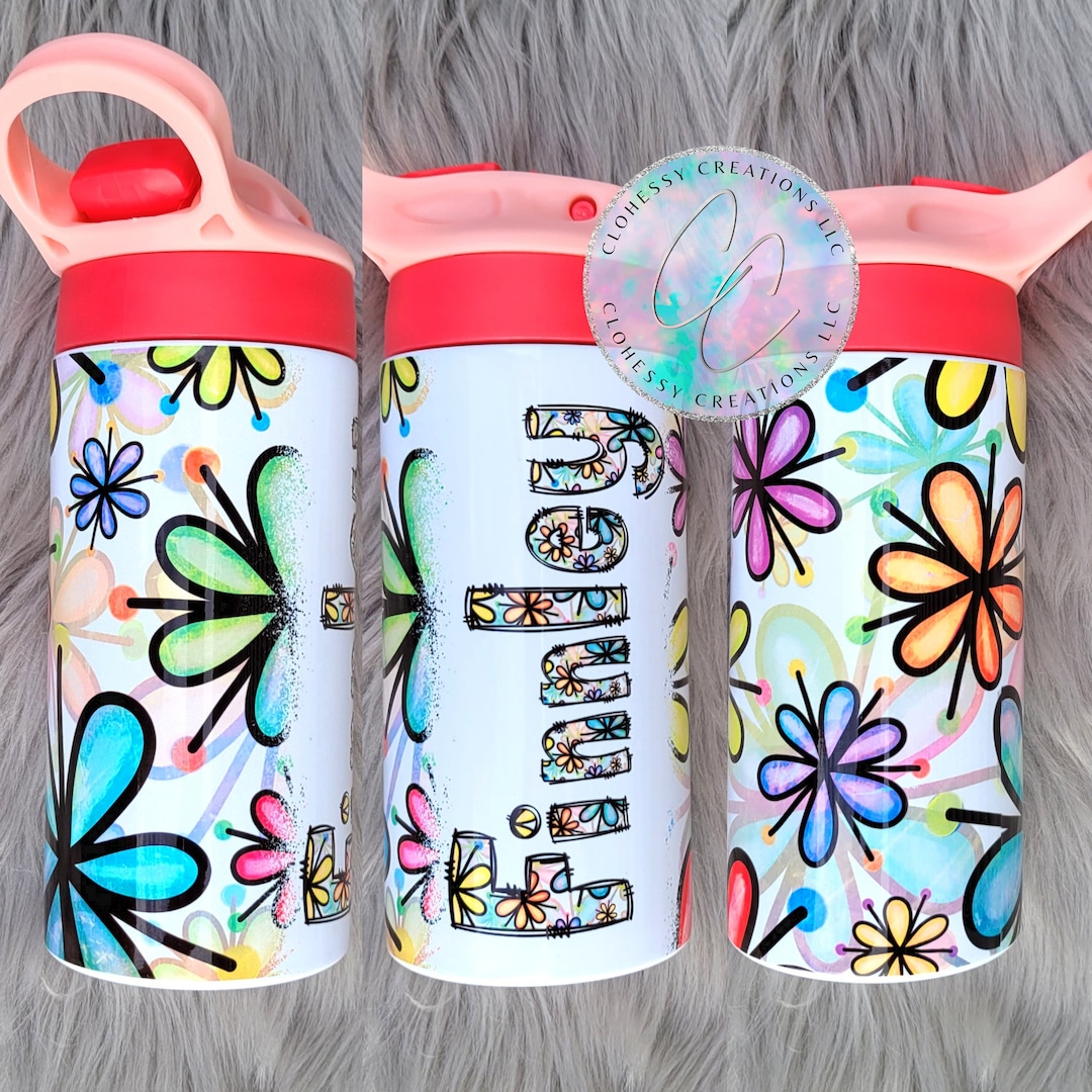 Daisy Water Bottle Daisy Tumbler Custom Daisy Mug Flower Etsy