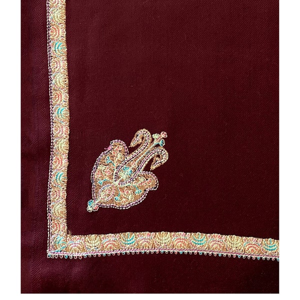 fur pashmina shawl