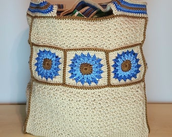 Handmade crochet Shopping Bag Tote