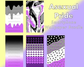 Asexual Pride Smartphone Wallpaper Bundle | 5 Wallpapers für iPhone, Android und mehr!