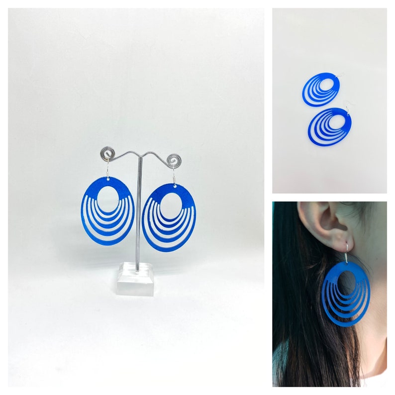 Geometric Earrings Circle Earrings Oval Earrings Beach Earrings Colorful Earrings Gifts for Her Gift for Girlfriend Best Friend Gifts