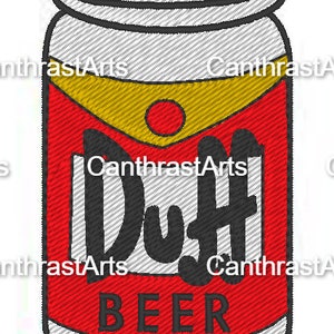 Duff Beer Embroidery File