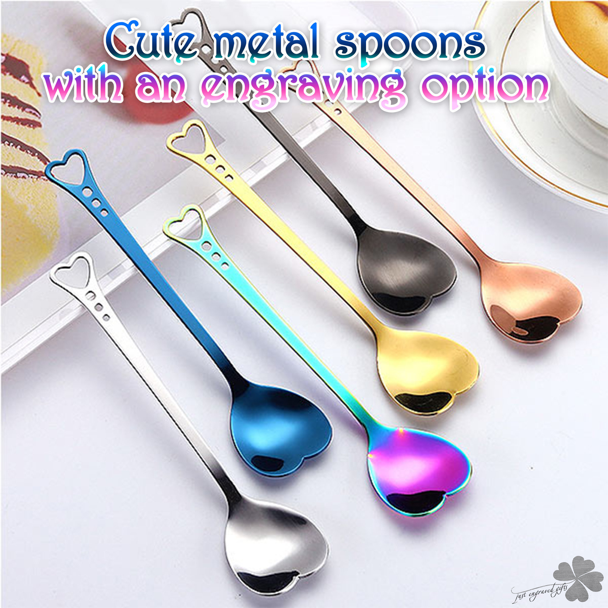 Personalized Engraved Metal Spoons in A Gift Box Gift for Etsy UK