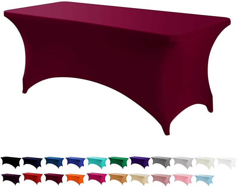 Stretchable Tablecloth Spandex Tight Fit Table Cover for Etsy